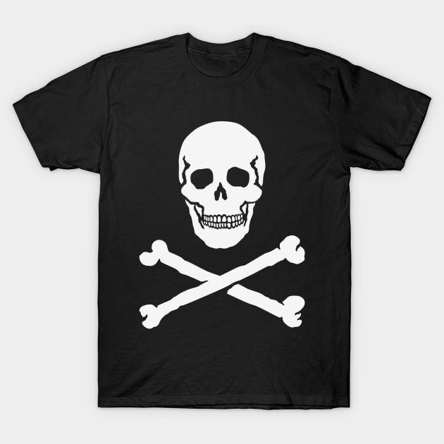 Skull With Crossbones (Pirate Flag / Jolly Roger) T-Shirt by MrFaulbaum